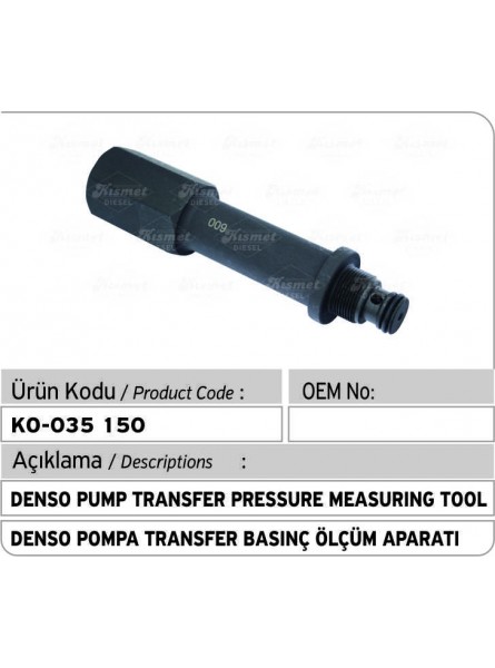 Denso Pump Transfer Pressure Measuring Tool 009